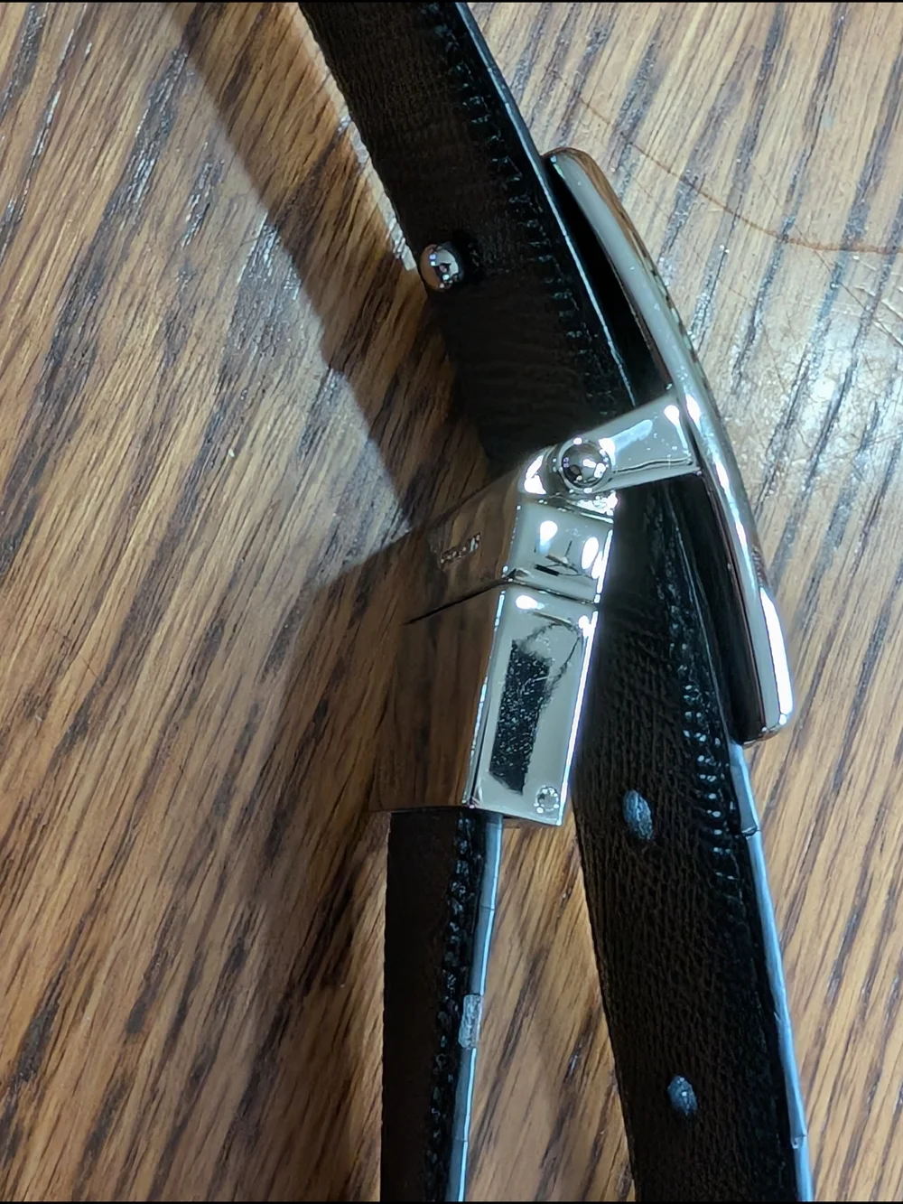 ​Coach Men’s Reversible Leather Harness Belt - Black/Brown